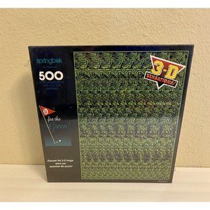 Springbok 3-D Puzzle Go for The Green 500 Pieces Hallmark 1994‎ Golf Jigsaw